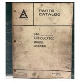 Allis-Chalmers 940 Articulated Wheel Loader Parts Catalog