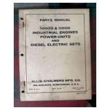 Allis-Chalmers 10000 & 11000 Industrial Engines Parts Manual