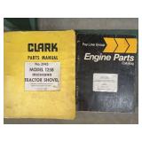 Clark Model 125B Michigan Tractor Shovel Parts Manual and Pay Line Group Engine Parts Catalog