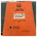 Koehring Bantam T-725 and T-725A Teleskoop Parts and Service Manual