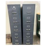 (2) Five Drawer File Cabinets