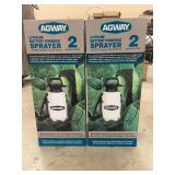 (2) Agway Lithium Battery Powered Sprayer, 2 Gallon, Metal Wand