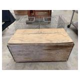 Wire Animal Trap and Wooden Brooder Box Set