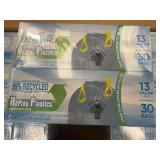 Replay Plastics 13 Gallon Recycled Drawstring Trash Bags, 30 Count Boxes