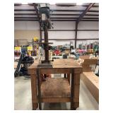 GTI Tools Heavy Duty Drill Press on Wooden Workbench