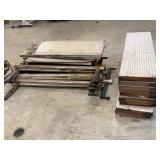 Assorted Metal Retail Shelving and Pegboard Panels