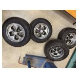 Set of Four Keystone Chrome Wheels with General Altimax Tires