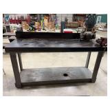 Workbench with Power Pro Craft 6-Inch Bench Grinder and Fuller 4.5-Inch Vise