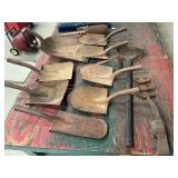 Lot of (16) Hand/Garden Tool heads with No Handle.