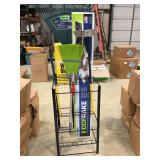 Assorted Lawn and Garden Tools with Display Rack