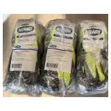 Agway Poly Shell Latex Palm Gloves - Medium, Six Pairs