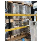 Pallet of 40 Stainless Steel Beer Sixtels