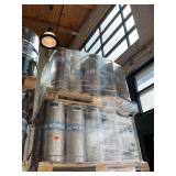 Pallet of 40 Stainless Steel Beer Sixtels