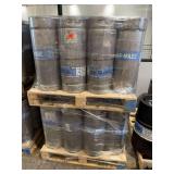 Pallet of 40 Stainless Steel Beer Sixtels
