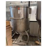 3 BBL Stainless Steel Dimple Jacket Portable Liquid Tank