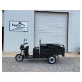 Electric Tricycle with Dump Bed