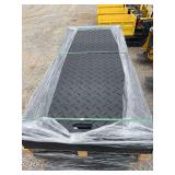 15 Ground Protection Mats, Black 4FT(W) X 8FT(L)