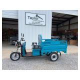 Electric Tricycle with Dump Bed
