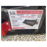 Power Rake Bucket, 72"
