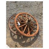 (2) Wagon Wheels
