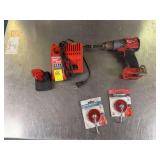 Milwaukee 3/8' Drill, Battery, Charger
