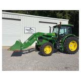 2021 John Deere 6120E Tractor with Loader