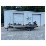 1988 Bass Tracker PF16 Boat
