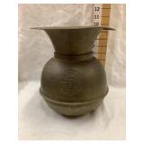 Havana Cigars Brass Spittoon, 10"T