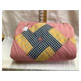 Tie Quilt, 58" x 67"