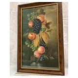 Hanging Fruit Print, Frame is 22"x14"