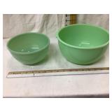 7" Fire King Jadeite Bowl, Bottom Chip & 9"