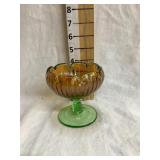 Fenton Small Rib Compote, 4"T