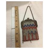 Whitting & Davis Mesh Chain Purse, 3 1/2"T