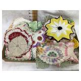 Flat of Colorful Doilies