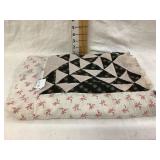 Quilt Top, 86" x 30"- Staining & Condition as