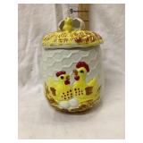 Chickens/Chick Ceramic Cookie Jar, 8"T