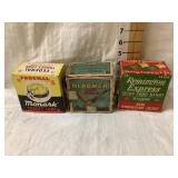 (3) Empty Cardboard Shell Boxes