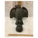 Cast Iron Eagle, N on Chest, 6"T