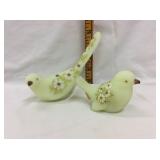 (2) Fenton Hand Painted Birds &  Artist Signed