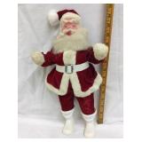 Vintage Santa w/ Plastic Face 15"T