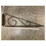 Ornate Metal Bracket, 40"L, 14 1/2"T, 4"D