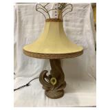 Mid-Century Desk Lamp, 25"T Total