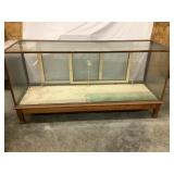 Glass & Wood Counter/Display Case, 70"W, 36"T,