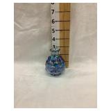 Carnival Glass Perfume Bottle 3"T