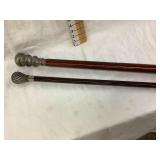 (2) Walking Sticks, 36" & 39"L