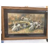 Weighing at Elhew, by Robert Abbott Framed Puppy