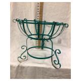 Painted Metal Plant Holder 15 1/2"T, 19" Across