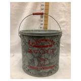 Min-o-Life Metal Minnow Bucket 8 3/4"T