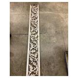 Ornate Iron Porch Beam w/ Acorns & Maple Leaves,