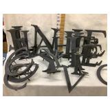 (34) Metal Sign Letters 8"T & 6"T- (1) A, (5) C,